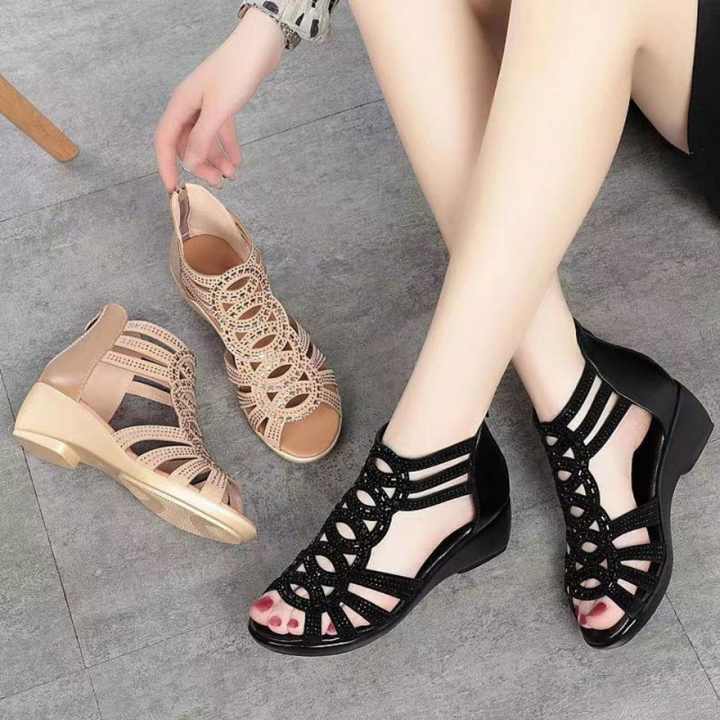 LADIES WEDGE SANDALS SHOES WOMEN HIGH HEELS