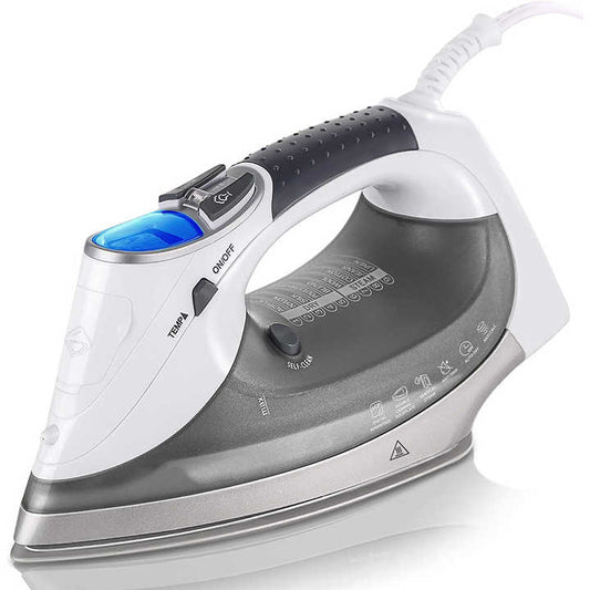 NEW 2025 LCD LED Digital 3000W 3200W 350ML Professional Steam Iron Auto Shut off Ceramic Large Smart Clothes Electric Irons