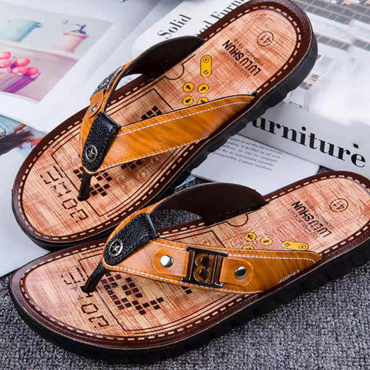 PVC NON-SLIP HOME SLIPPERS FOR MAN GOOD QUALITY ABRASION RESISTANCE SLIPPERS